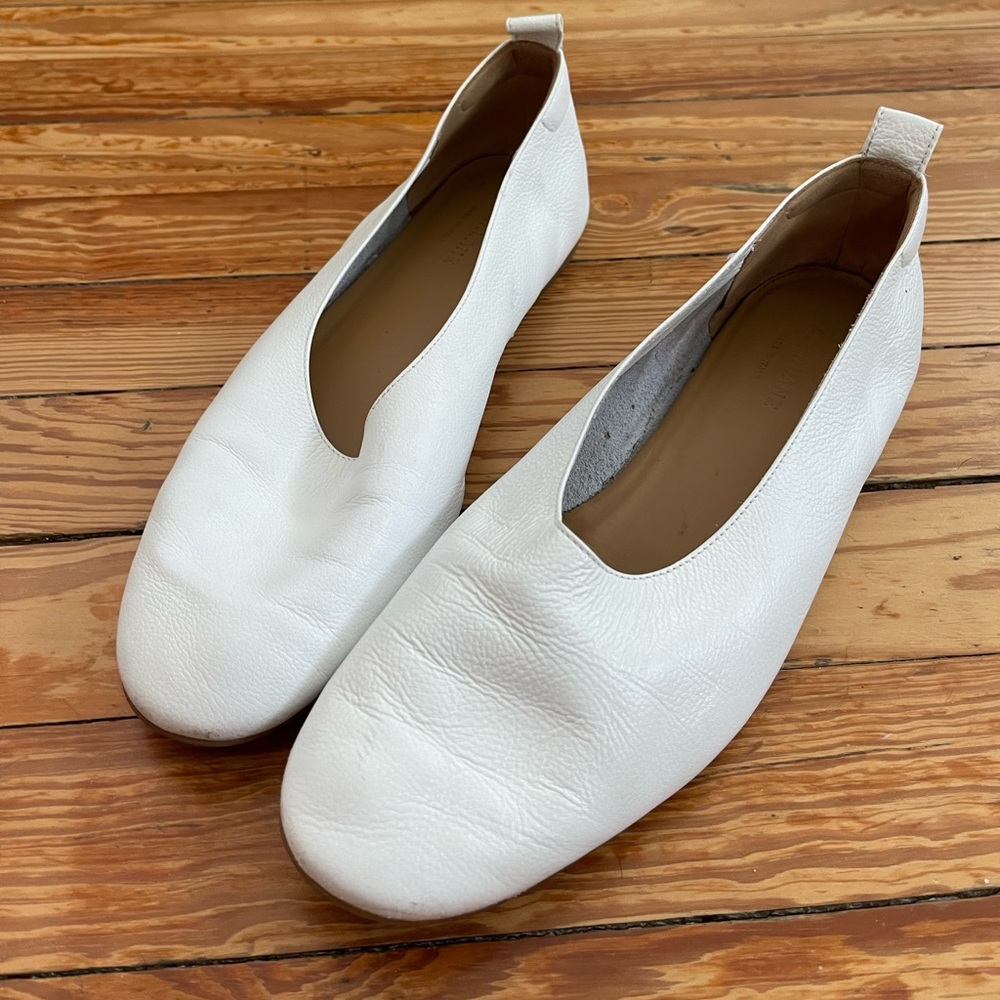 EUC Everlane White Glove Ballet Flats